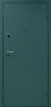 Однопольная входная дверь c простым окрасом и порошковым напылением OP-1524